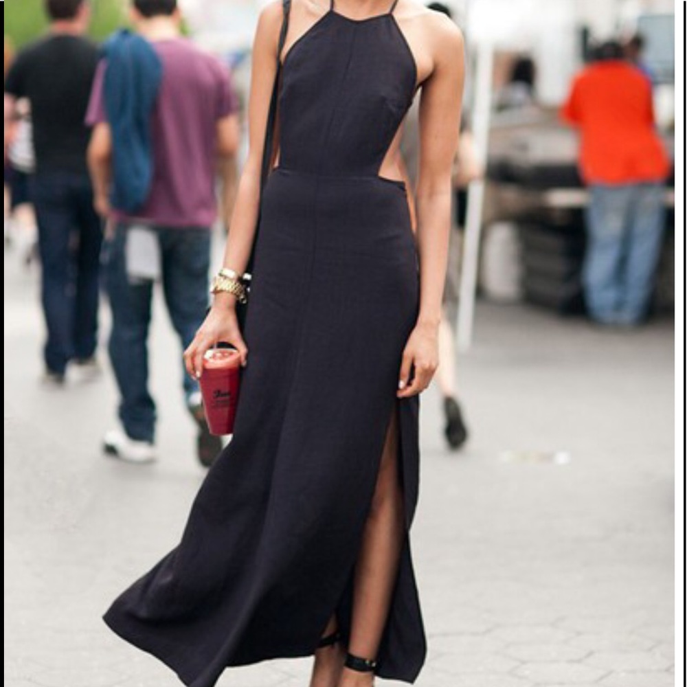 Reformation halter maxi dress